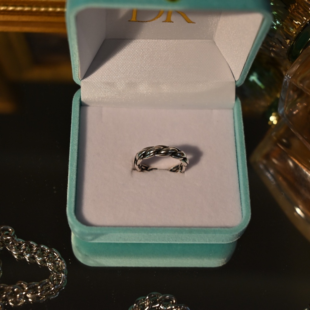 Silver Twisted Ring - image 1